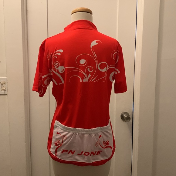 Pn Jone Lanikai White / Red Cycling Shirt - Picture 3 of 5